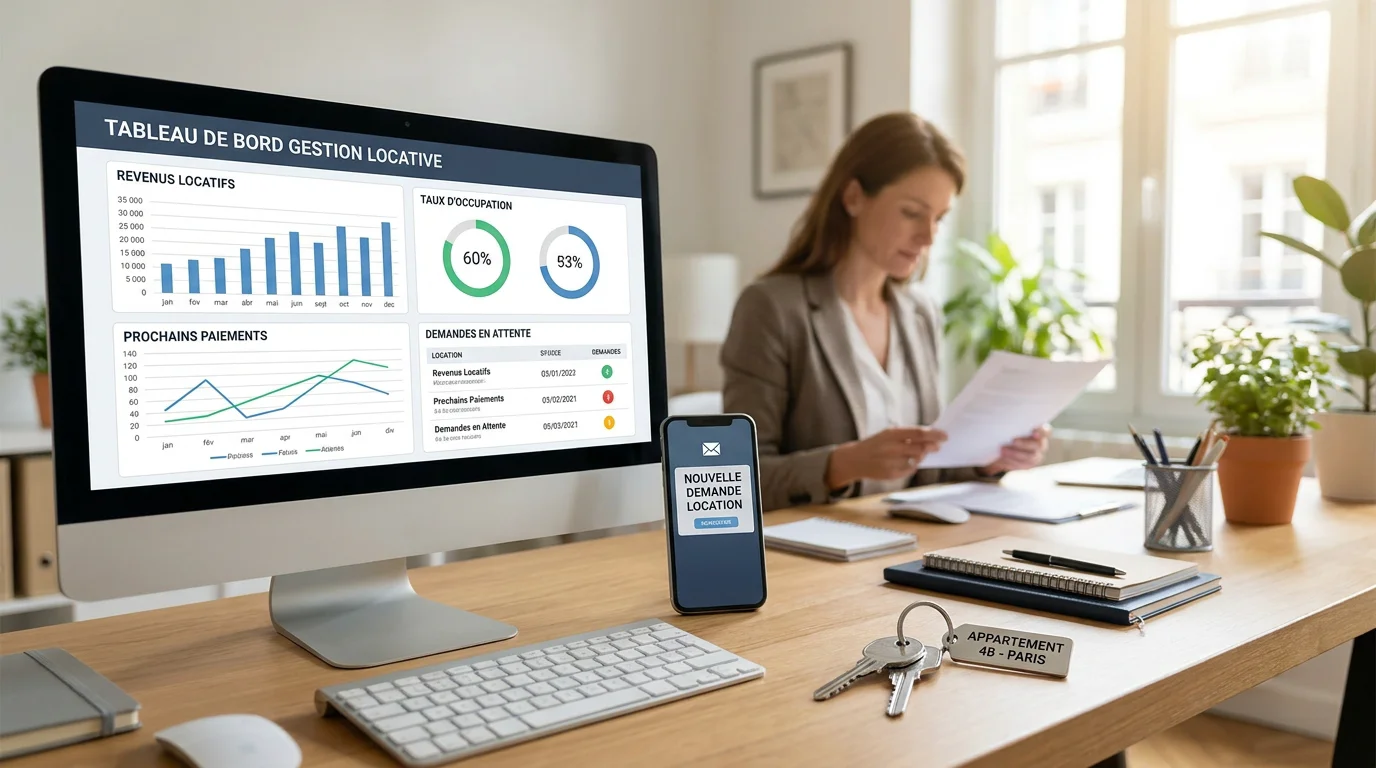 Bureau de concierge avec outils de gestion locative