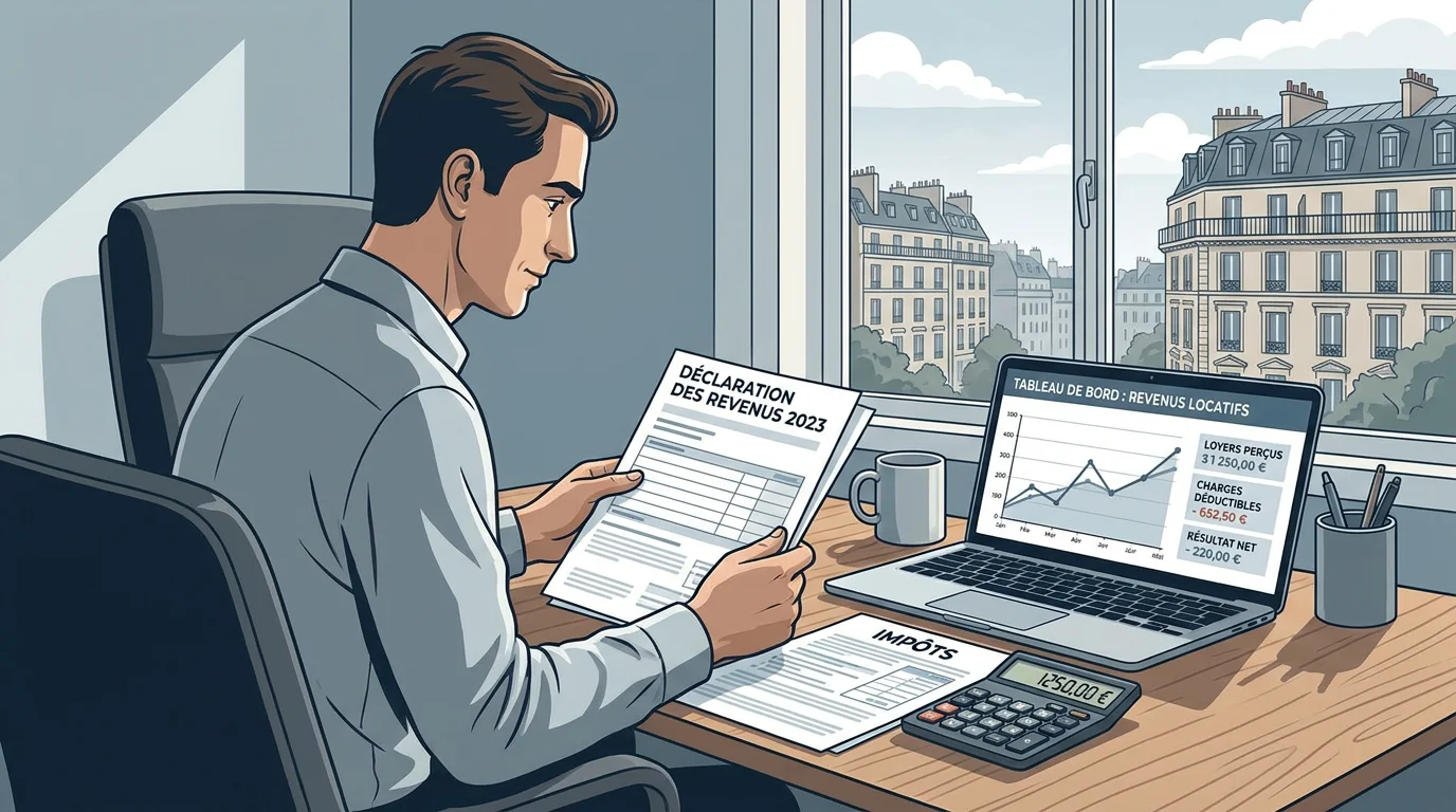 Propriétaire consultant la fiscalité de ses revenus de location courte durée