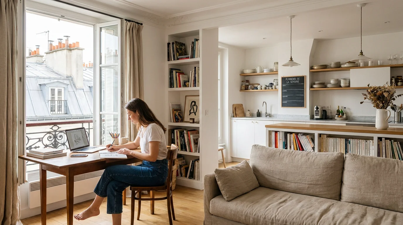 Appartement meublé parisien idéal pour une location au mois sur Airbnb