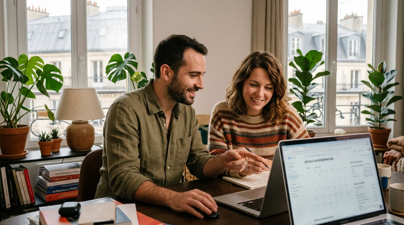 Propriétaires optimisant le prix de leur location saisonnière à Paris