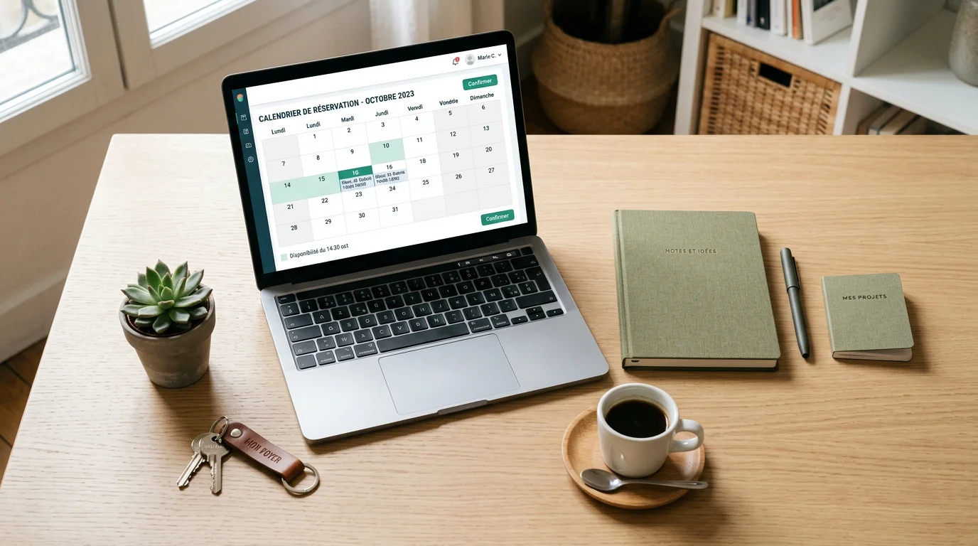 Espace de travail pour la gestion d'une location saisonnière
